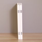 ペットフェンス giocoso 完成品 パイン材 天然木 ライトブラウン・ホワイト W58xD2.2xH75cm/枚x4枚(連結)隙間:約4.7cm ペットゲート 犬 猫 柵 ペット用品 ライトブラウン ホワイト おしゃれ