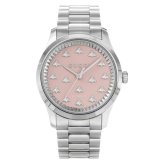 グッチ 腕時計 メンズ レディース Gタイムレス 1本限り 自動巻き 38mm ピンク シルバー 蜂 ビー GUCCI G-Timeless ユニセックス プレゼント ギフト 成人 卒業 入学