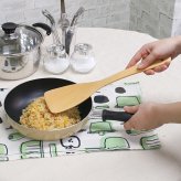 木 へら 炒め物 木べら 木ベラ ターナー キッチンツール オシャレ キッチン雑貨 カトラリー バーベキュー 調理用 キャンプ 料理用 木製 ブナ 32cm 吊り下げ 炒め用 天然木製 ブナの木 ヘラ 調理器具 キッチン用品