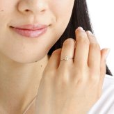 K18WG ダイヤモンド リング 0.25ct 指輪 19号 レディース ライトブラウン ダイヤ ホワイトゴールド 18金 ジュエリー アクセサリー プレゼント ギフト