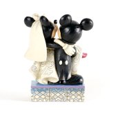 ミッキーとミニー 結婚式 ウェディング 16.8cm | ディズニー トラディションズ ジムショア グッズ フィギュア 人形 置物 彫刻 Jim Shore 正規輸入品
