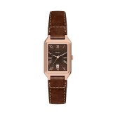 フォッシル FOSSIL 腕時計 レディース RAQUEL デイト アナログ ブラウン レザーウォッチ ES5503【2026 新作】