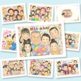 金婚式の記念に、飾って嬉しい似顔絵をお届けします。ラッピング対応で、贈り物として渡しやすい似顔絵です。 プレゼント 金婚式 似顔絵 名入れ ギフト 贈り物 手描き 金婚式 銀婚式 結婚記念日 大人数 おばあちゃん 家族 おじいちゃん 夫婦 祖母 下書き確認 修正無料 名入れ 喜ばれる 似てる 一生もの サプライズ 長寿 感謝 50周年 親孝行 結婚記念日 感動 ハロウィン 応援 イラスト 同窓会