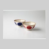 丸紋ペア　飯碗 磁器 瀬戸焼 やきものの里から、暮らしを贈ります。　ギフト 食器 セット テーブルウェア
