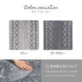ラグ カーペット 先染め ふっくら ベニワレン 約185×185cm ホット カバー ウレタン入り 床暖房対応 モノトーン