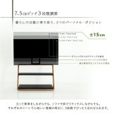 テレビスタンド 壁寄せ 32～55インチ対応 棚付き ハイタイプ 高さ3段階調節 棚板5段階調節 Z型 木目調 スチール 転倒防止ワイヤー付き 省スペース おしゃれ 北欧風 モダン テレビ台 TVスタンド ウォールナット シャビーオーク リビング 新生活
