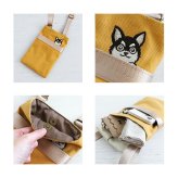 ミニショルダーバッグ レディース 斜めがけ 通販 猫刺繍 ショルダーバッグ スマホショルダー 縦型 ミニショルダー ショルダーバック スマホショルダーバック 斜め掛け バック バッグ カバン ネコ ねこ ミニバッグ サブバッグ 布 コットン おしゃれ 大人 軽量