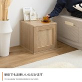 チェスト カラーボックス キューブボックス 本棚 収納棚 棚 収納ボックス 収納 ラック シェルフ チェスト 4点セット 正方形 扉付き 木製 木目 引き出し 4個 組み換え レイアウト 自由 積み重ね フラップ ラタン スタッキング 連結 コンパクト