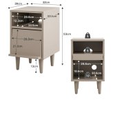 サイドキャビネット サイドテーブル チェスト フラップ扉 収納 大人かわいい コンパクト 省スペース コード穴 隙間 寝室 リビング ダイニング ソファ デスク 横 ホテルライク 幅32 一人暮らし 新生活