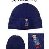 2026 最新 ポロ ラルフローレン ニット帽 ブランド POLO RALPH LAUREN くま ベア ロゴ ワンポイント 無地 PC1635 黒 青 ネイビー グレー 帽子 選べるモデル
