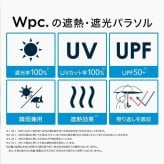 wpc. 遮光 ミニマ 折り畳み傘 晴雨兼用 定形外 送料無料 傘 日傘 雨傘 遮熱 UVカット100% 完全遮光 傘 801-18355-102 撥水 軽量 wpc メンズ レディース