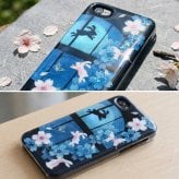 【全機種対応】スマホケース『江』名入れ 送料無料 和柄 和風 桜 職人 伝統工芸 ハンドメイド ハードケース 手帳型 iPhone 17 Xperia AQUOS Android 各機種対応