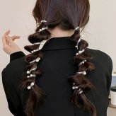 ヘアアクセサリー コイルポニー ポニーフック 巻く コイル アップ おしゃれ ポニーフック ヘアアクセ まとめ髪 リボン スパイラルヘア 玉ねぎヘア サテンリボン トレンド エレガント ヘアフック 大人っぽい プレゼント アクセント