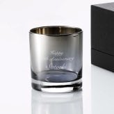 PROGRESS プログレス Bout Silver ロックグラス 250ml 名入れ彫刻代込み 名入れ 彫刻 刻印 名入れギフト プレゼント 記念日 記念品 お祝 誕生日 誕生祝い 引越祝い 父の日 還暦祝い 退職祝い 高級 ブランド 正規品 焼酎 おしゃれ ウイスキー チタン加工
