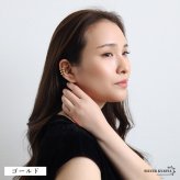 ステンレス ぷっくり 3連イヤーカフ メタルイヤーカフ シンプル ライン 重ね付け風 ゴールド 18KGP ミックス 片耳1点 可愛い プチプラ 耳の穴不要 痛くない レディース 女性 金属アレルギー対応フェイクピアス ノンホール イヤリング