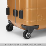 【PROTECA】00144 チェッカーフレーム スーツケース 98L 日本製 プロテカ ガンメタリック 使いやすい 旅行 出張 ユニセックス 7-9泊