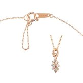 【無料ラッピング】  ヨンドシー 4℃ EAU DOUCE4℃ K10 ピンクゴールド ネックレス ダイヤモンド レディース ブランド 正規品 新品 ギフト プレゼント 人気 おすすめ 誕生日 記念日 クリスマス 送料無料