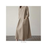 ワンピース 長袖 レディース 通販 春秋 秋冬 チュニック aライン ロング丈 大人 可愛い おしゃれ シンプル かわいい 七分袖 ロングワンピース クルーネック ゆったり マキシ丈 20代 30代 40代 50代 婦人服