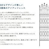 ガーデン エクステリア アイアンフェンス220 ハイタイプ 2枚組 フェンス アイアン ガーデニング 枠 柵 仕切り 目隠し 境目 クラシカル アンティーク トレリス ベランダ つる 薔薇 バラ 朝顔 園芸 ラティス つるバラ 庭誘引 屋外 新生活