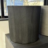 鉢カバー おしゃれ 大型 14号 9号 M S サイズ 植木鉢 KONTON コントン ソンク シリンダー 円柱 丸型 軽量 砂岩調 屋外 室内 高級 北欧 モダン ナチュラル 観葉植物用 シンボルツリー サボテン 多肉植物 特大 玄関 プランター 底穴なし チャコールグレー ウォームグレー