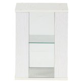 コレクションボックス(前・側板ガラス) オーク オーク・オークホワイト 2色展開 収納ラック オープンラック シェルフ 整理棚 収納家具 おしゃれ シンプル 新生活 インテリア 不二貿易