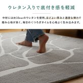 ラグ カーペット ウレタン入り ウレタン 190×240 3帖 3畳 レトロ 北欧 手洗いOK お洒落 北欧柄 ナチュラル 滑り止め 折りたたみ おしゃれ ホット 対応 床暖房対応 コンパクト収納 モダン グレー