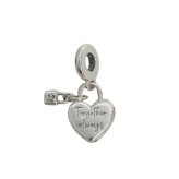 パンドラ PANDORA Heart Padlock Double Dangle Charm ブレスレットチャームダングルチャームレディース 780087c01 シルバー ローズゴールド