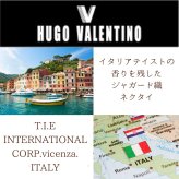 ネクタイ おしゃれ ギフト プレゼント バレンタイン 父の日 卒業式 入学式 就活 ブランド HUGO VALENTINO E2 シルク set-hugo-e