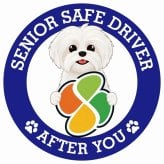 カーサイン 高齢者マーク SENIOR SAFE DRIVER マルシーズー ステッカー シール 直径13cm 肉球 日本製 車