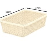 脱衣かご 脱衣カゴ バスケット 抗菌 樹脂製 ポリプロピレン ラタン風 業務用 ホテル 旅館 温泉 脱衣所 脱衣場 洗面所 ランドリー インテリア テイスト 雑貨?