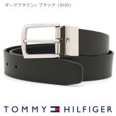 トミーヒルフィガー メンズベルト リバーシブル レザー 回転式バックル TOMMY HILFIGER ブランド ベルト メンズ ブラック ダークネイビー AM0AM13012 選べる2カラー 【ラッピング無料 誕生日 お祝い プレゼント ギフト 贈り物】 送料無料