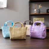 APPLEBAG アップルバッグ ミニトートバッグ レディース ミニバッグ ランチバッグ 3つ仕切り 帆布 キャンバス ママバッグ マザーズバッグ 整理整頓 通勤 通学 おしゃれ かわいい 母の日 ギフト ラッピング