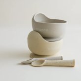 blanco ブランコ gift bowl set  吸盤付きベビー食器 お食事エプロン セット 出産祝い