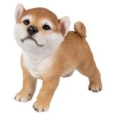 置物 woobia ウービア 日本犬 上向き秋田犬 子犬 幅19cm 立ち姿 和風 リアル 本物そっくり イギリス生まれ 職人手彩色 縁起物 戌年 玄関 インテリア 新築祝い 引っ越し祝い 開店祝い 出産祝い 誕生日 お祝い ギフト プレゼント 犬好き 秋田犬好き