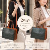 アウトレット クロコダイル バッグ レディース 本革 2way ハンドバッグ バイカラー ショルダーバッグ 訳あり ワニ革 牛革 レザー 肩掛け 斜めがけ ツートーン 小さめ 軽量 数量限定 通勤 お出かけ 上品 高級 大人 女性