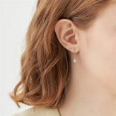 【無料ラッピング】  ヨンドシー 4℃ EAU DOUCE４℃ K10イエローゴールド ピアス ホワイト トパーズ ブランド 正規品 新品 ギフト プレゼント 人気 おすすめ 誕生日 記念日 クリスマス 送料無料