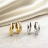ピアス レディース サージカルステンレス 316L ボリュームフープピアス