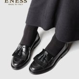 【正規品】 エネス ENESS KILT TASSEL LOAFERS キルト タッセル ST-4820 ローファー レザー レディース シューズ
