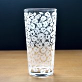 送料無料・ヒョウ柄ペアタンブラーグラス【クリアタイプ&スリガラスタイプセット】誕生日プレゼント・結婚祝いプレゼント・お祝いギフトにオススメ♪