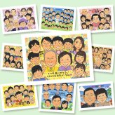 プレゼント 似顔絵 傘寿祝い 手描き 名入れ ギフト 贈り物 傘寿 長寿祝い 記念日 誕生日 80歳 大人数 家族 お母さん 両親 お父さん 名入れ 下書き確認 修正無料 似てる 実績多数 一生もの 喜ばれる 長寿祝い 長寿 思い出 80歳 大量注文 結婚祝い サプライズ 引っ越し 色紙 ハロウィン 感謝の品 喜寿祝い お祝い返し 節目 カラフル 感激 イラスト