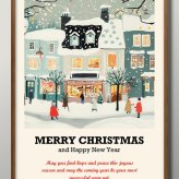 日本製 メリー クリスマス Xmas Christmas サンタクロース ビンテージイラスト A3 サイズ ポスター アート おしゃれ 絵画 インテリア 北欧 イラスト マット紙 艶消し アートパネル 額 フレーム デザイン 壁掛け ギフト 新築祝い ディスプレイ  速達 送料無料