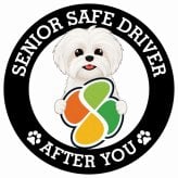 カーサイン 高齢者マーク SENIOR SAFE DRIVER マルシーズー ステッカー シール 直径13cm 肉球 日本製 車