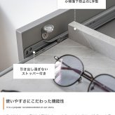 チェスト 3段 キャビネット ショーケース付き 収納棚 タンス アクセサリー収納 Panna パンナ ディスプレイ 収納 引き出し シンプル コンパクト 大容量 省スペース ガラス天板 飾れる 大理石柄 石目柄 幅60 かわいい