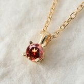 ガーネット ネックレス K14 ゴールド ネックレス ハワイアンジュエリー ネックレス 14K K14ゴールド 14金 イエローゴールド ピンクゴールド ホワイトゴールド 1月誕生石 一粒 ギフトラッピング可能 BYTHESEA プレゼント ハロウィン 【品番：CG-GP501-1】