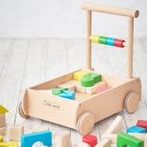 【10/6発売】積み木 いろつみきカート | 1歳半 知育玩具 おもちゃ 子供 男の子 女の子 木のおもちゃ 出産祝い 木製玩具 知育玩具 女の子 男の子 キッズ 幼児 子ども 木製 NICHIGAN ニチガン