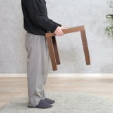 キューブテーブル 40×40 ブラウン・ナチュラル・ホワイトウォッシュ 3色展開 サイドテーブル ナイトテーブル ベッドサイド リビング コンパクト おしゃれ シンプル 新生活 家具 インテリア 不二貿易