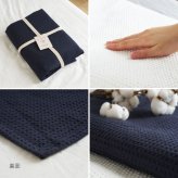 コットンケット 綿100％ スローケット 140×200cm 180×200cm シングル ダブル 洗える 洗濯機対応 オールシーズン 吸湿 通気 ブランケット 毛布 肌掛け ベッド ソファカバー
