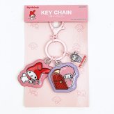 サンリオ マイメロディ 3連キーホルダー レトロ サンリオキャラクターズ5 Sanrio