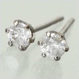 ダイヤモンドピアス プラチナ Pt900 計0.2ct 一粒 シンプル スタッドピアス レディース アクセサリー ジュエリー 誕生石 プレゼント ギフト