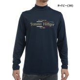 トミーヒルフィガー ゴルフ メンズ フロントロゴ 長袖モックネックシャツ TOMMY HILFIGER GOLF THMA465 秋冬モデル お誕生日祝い お祝い 記念品 お父さん 父の日 彼氏 男性 30代 40代 50代 60代  還暦祝い 敬老の日 人気プレゼント プレゼント